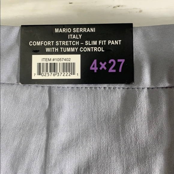 Mario Serrani Slim Fit Gray Crop Work Pants Sz. 4 - Picture 5 of 11